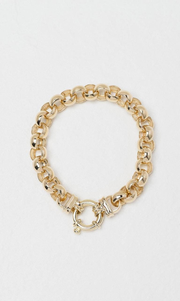 Hogans Family Jewellers 9K YG 19cm Belcher Link Bracelet