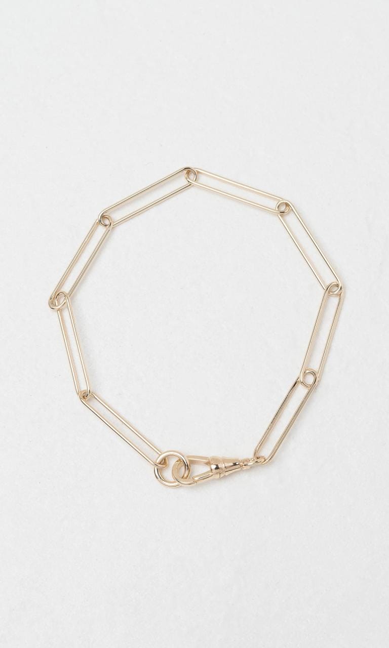 Hogans Family Jewellers 9K YG 19cm Paperclip Chain Bracelet