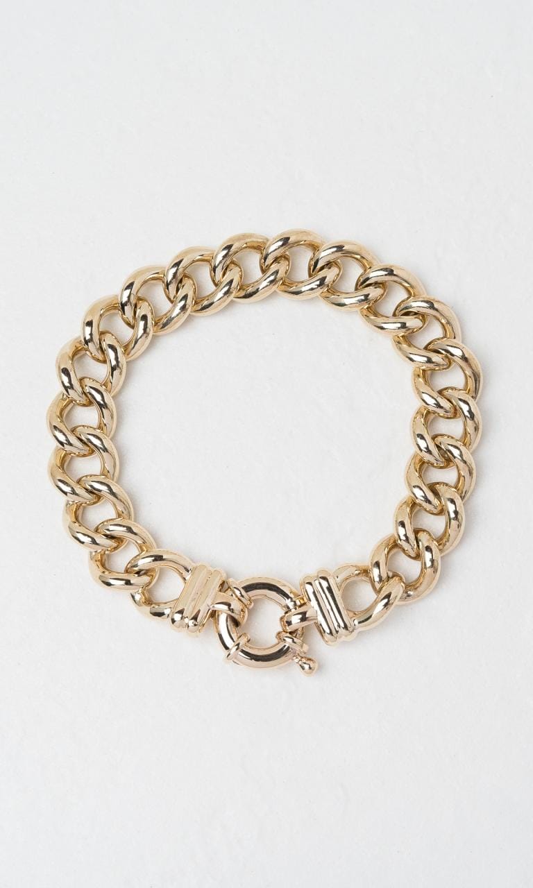 Hogans Family Jewellers 9K YG 20cm Curb Link Bracelet