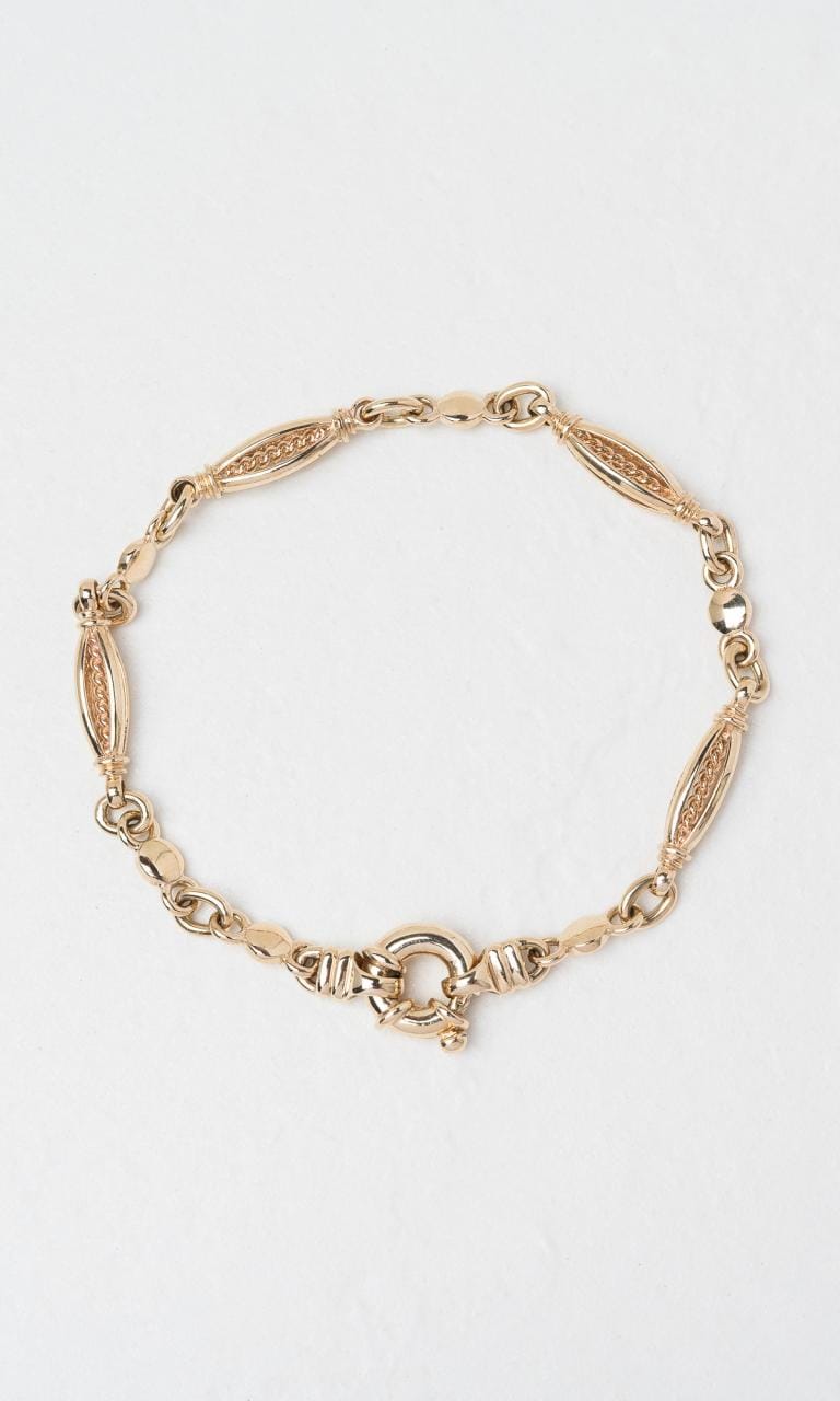 Hogans Family Jewellers 9K YG 22.5cm Fancy Link Bracelet