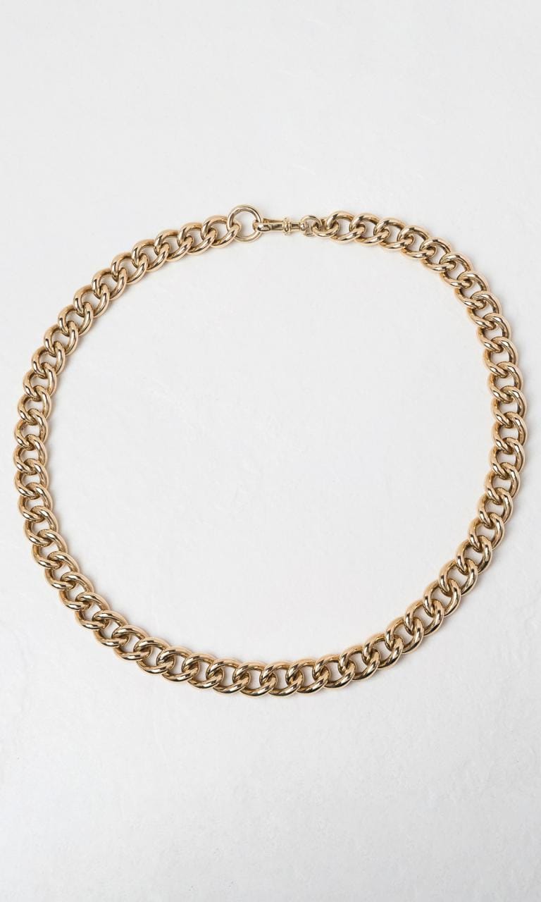 Hogans Family Jewellers 9K YG 50cm Curb Link Chain Necklace