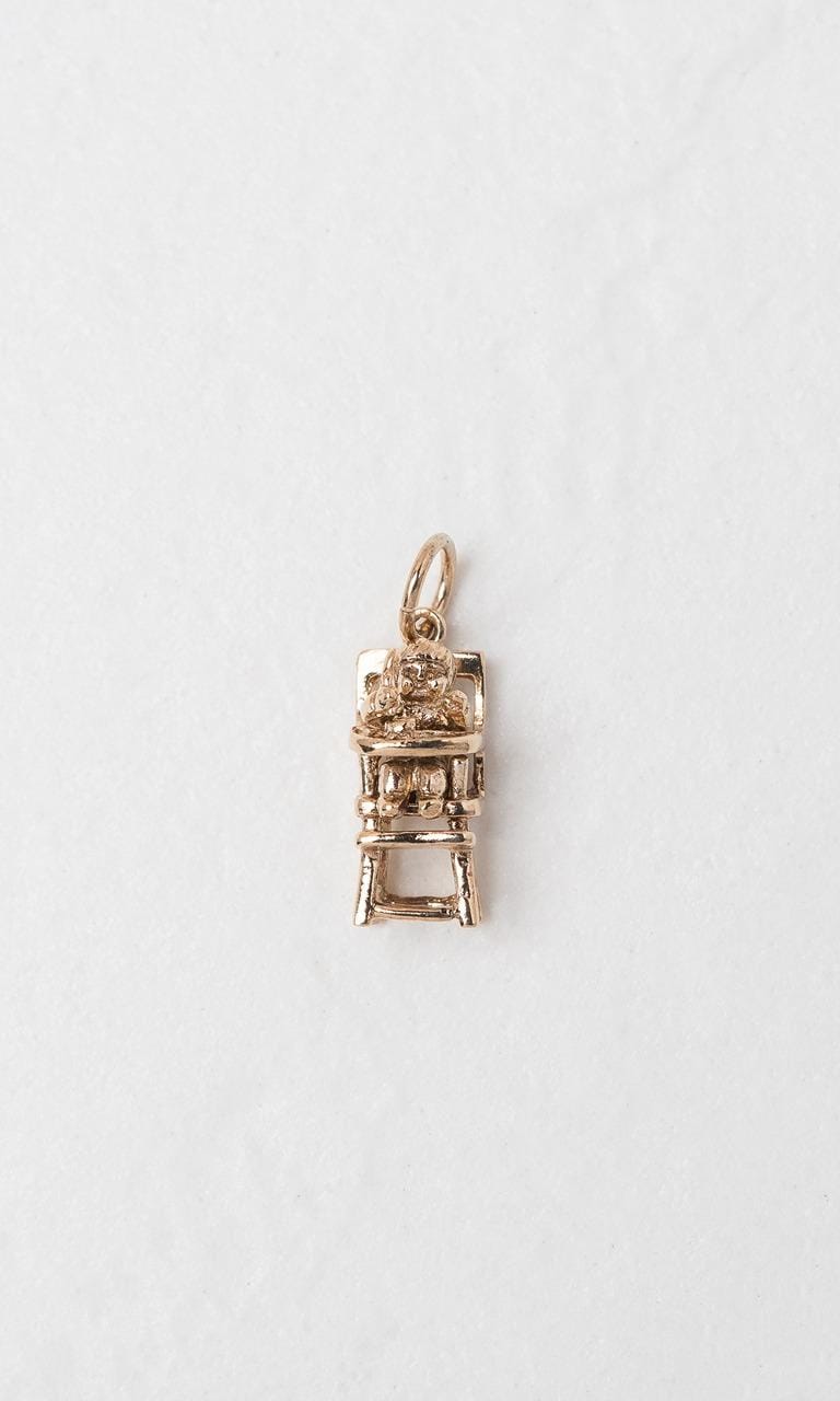 Hogans Family Jewellers 9K YG Baby in High Chair Charm