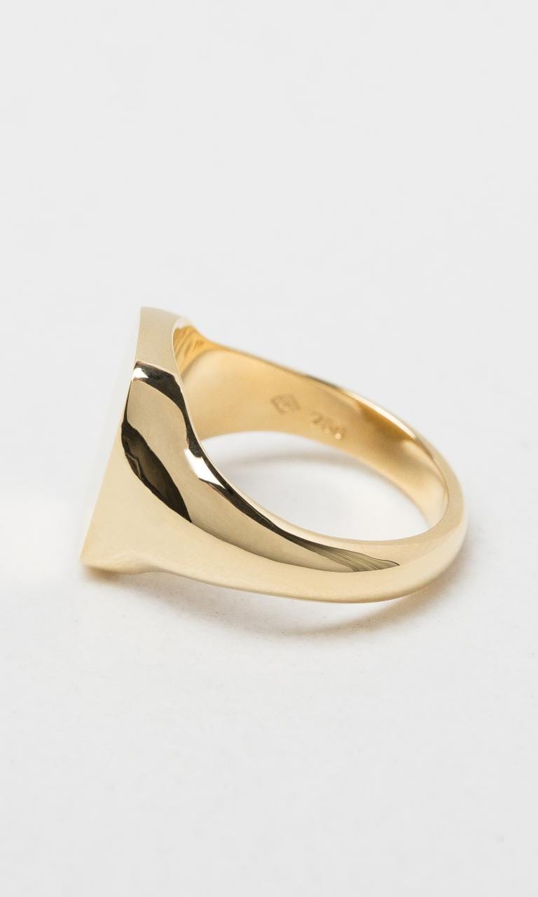 Hogans Family Jewellers 9K YG Cushion Shaped Gents Signet Ring