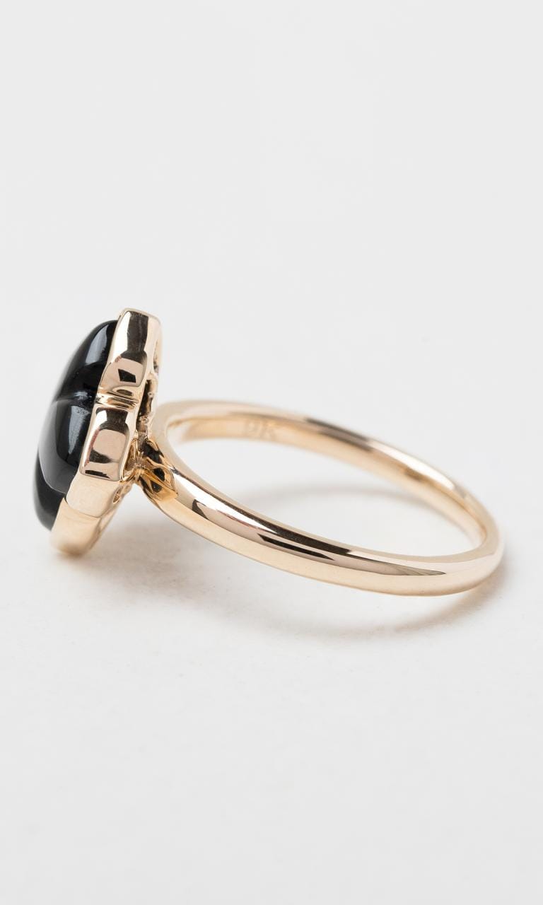 Hogans Family Jewellers 9K YG Fancy Cut Onyx Dress Ring