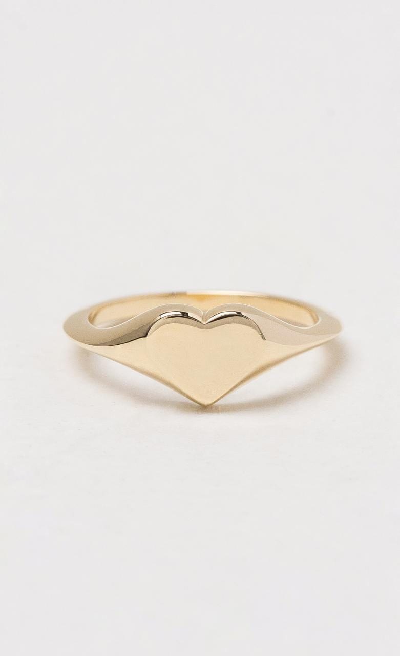 Hogans Family Jewellers 9K YG Heart Signet Ring