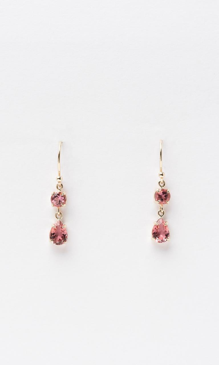 Hogans Family Jewellers 9K YG Multi Cut Tourmaline Drop Earrings