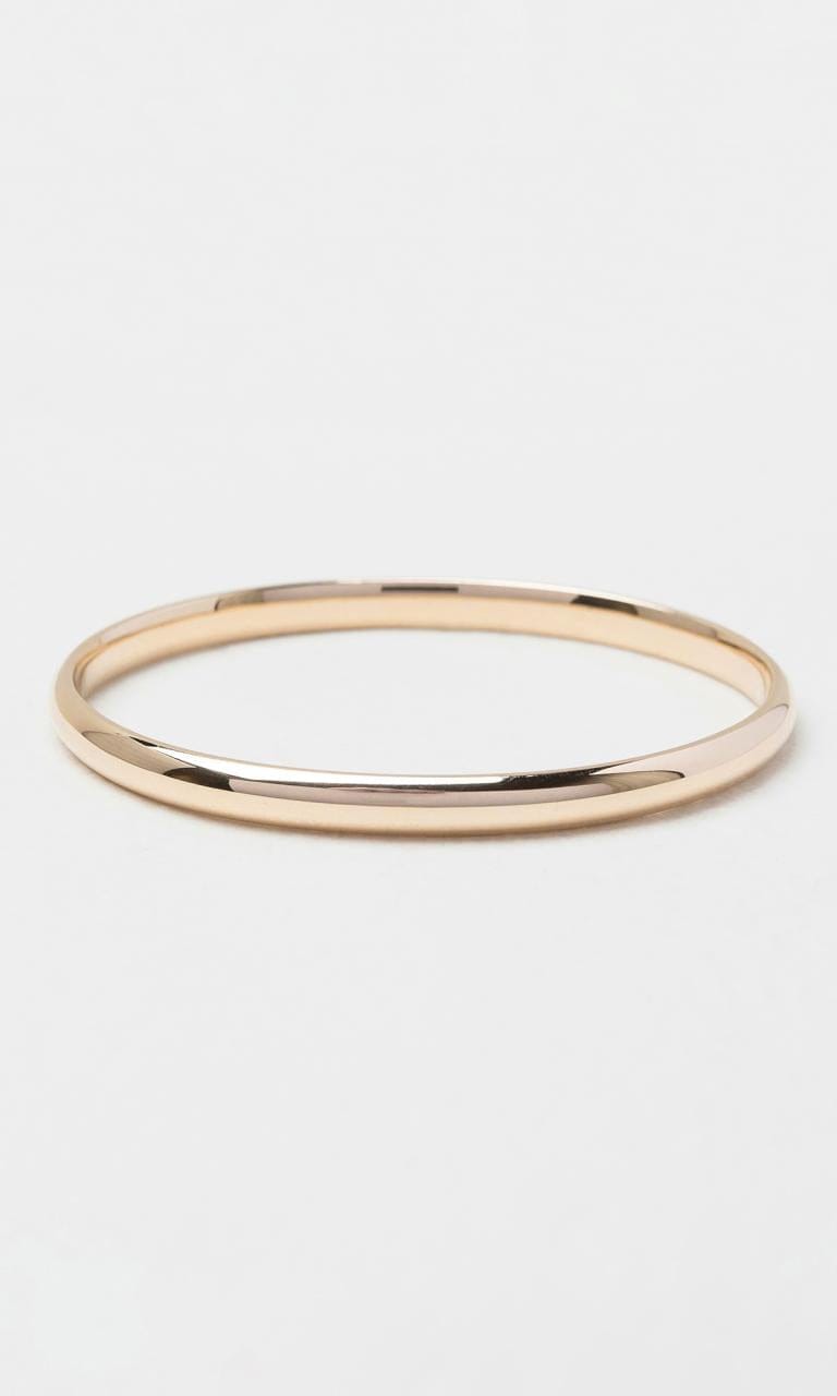 Hogans Family Jewellers 9K YG Oval 6mm Plain Oval Bangle
