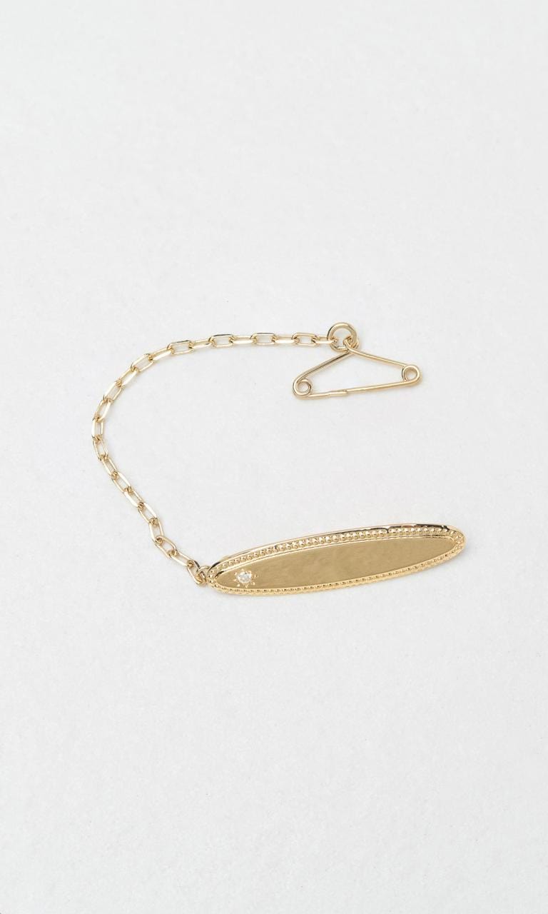 Hogans Family Jewellers 9K YG Oval Diamond Set Baby Brooch