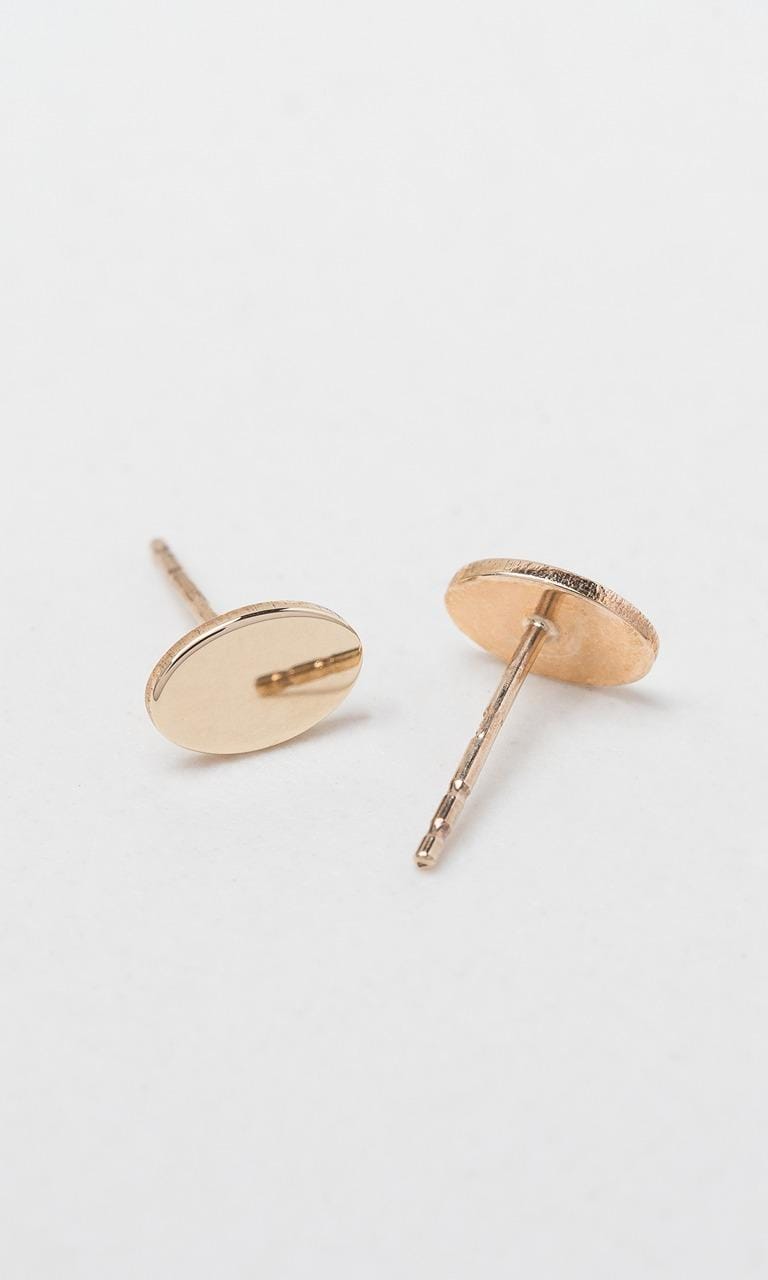 Hogans Family Jewellers 9K YG Oval Stud Earrings