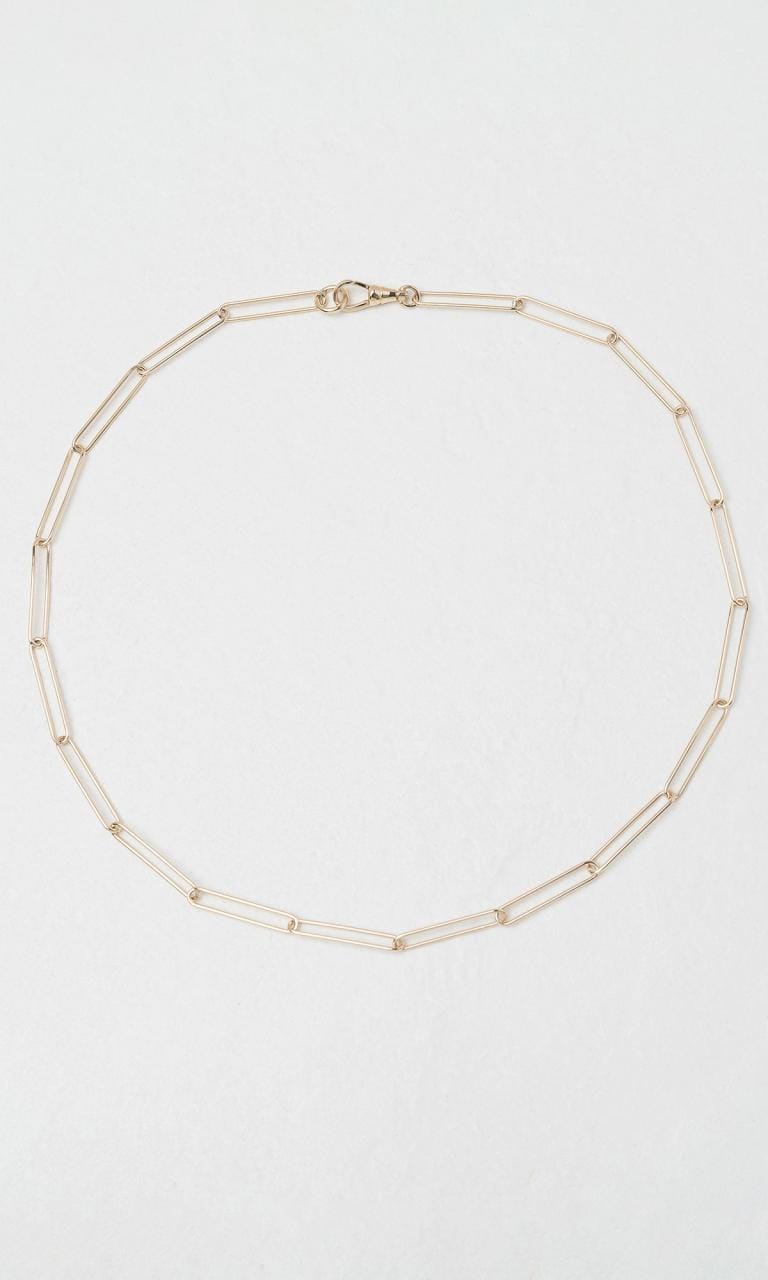 Hogans Family Jewellers 9K YG Paperclip Chain Necklace