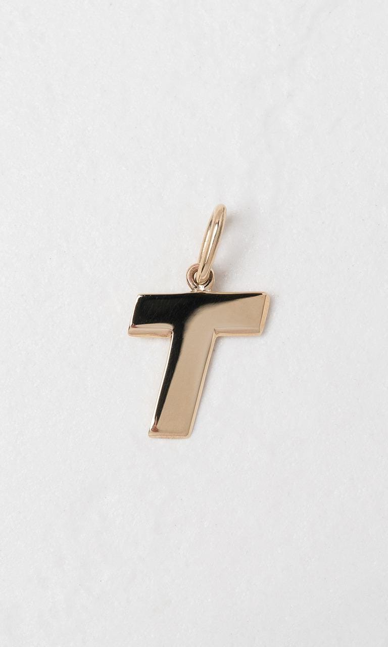 Hogans Family Jewellers 9K YG 'T' Initial Pendant