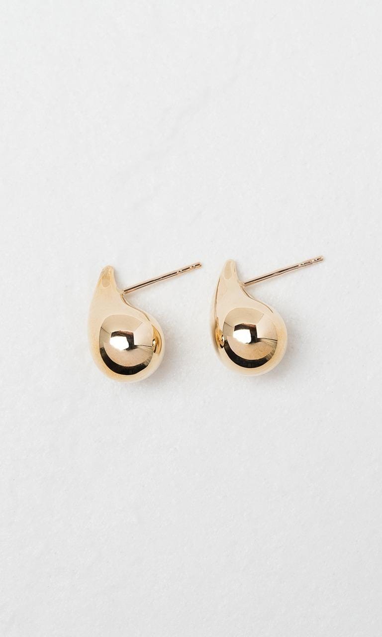 Hogans Family Jewellers 9K YG Teardrop Stud Earrings