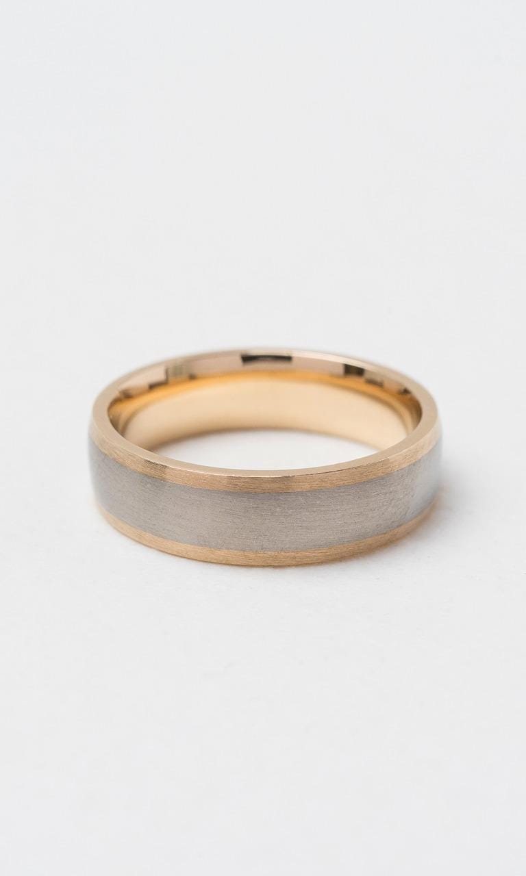 Hogans Family Jewellers 9K YG/Titanium 6mm Gents Band
