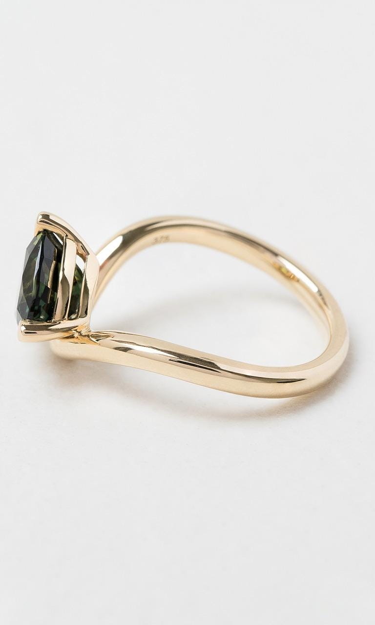 Hogans Family Jewellers 9K YG Trilliant Cut Sapphire Solitaire Ring