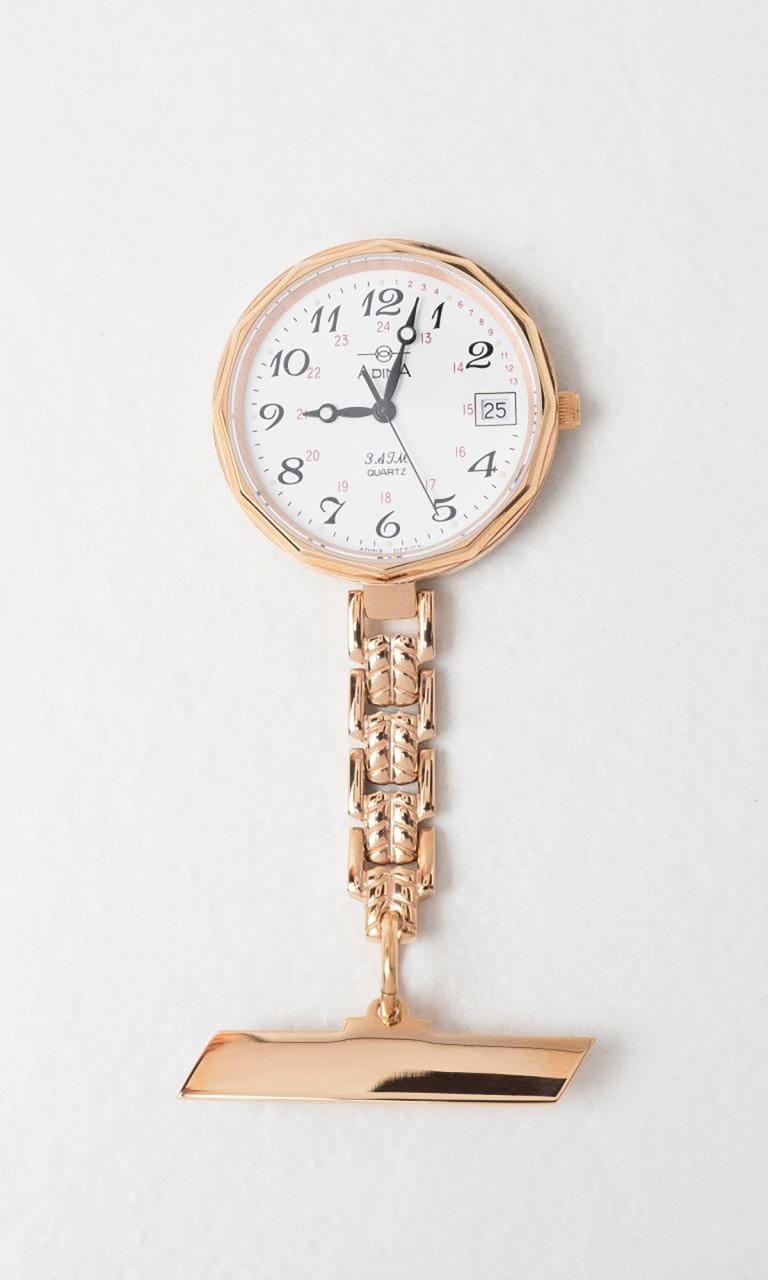 Hogans Family Jewellers Adina Rose Gold Plated Nurses Watch