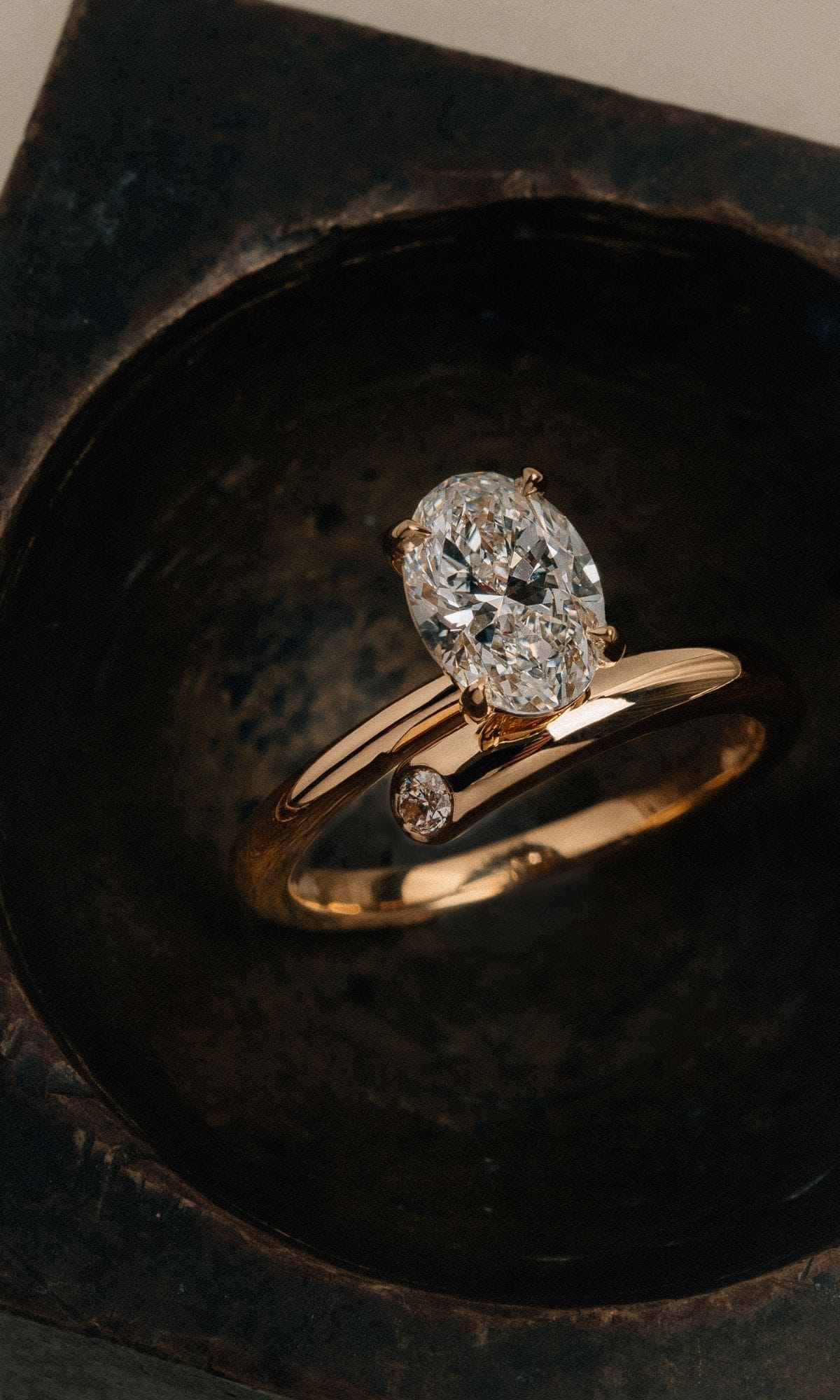 Hogans Family Jewellers Bespoke 18K YG Diamond Solitaire Ring