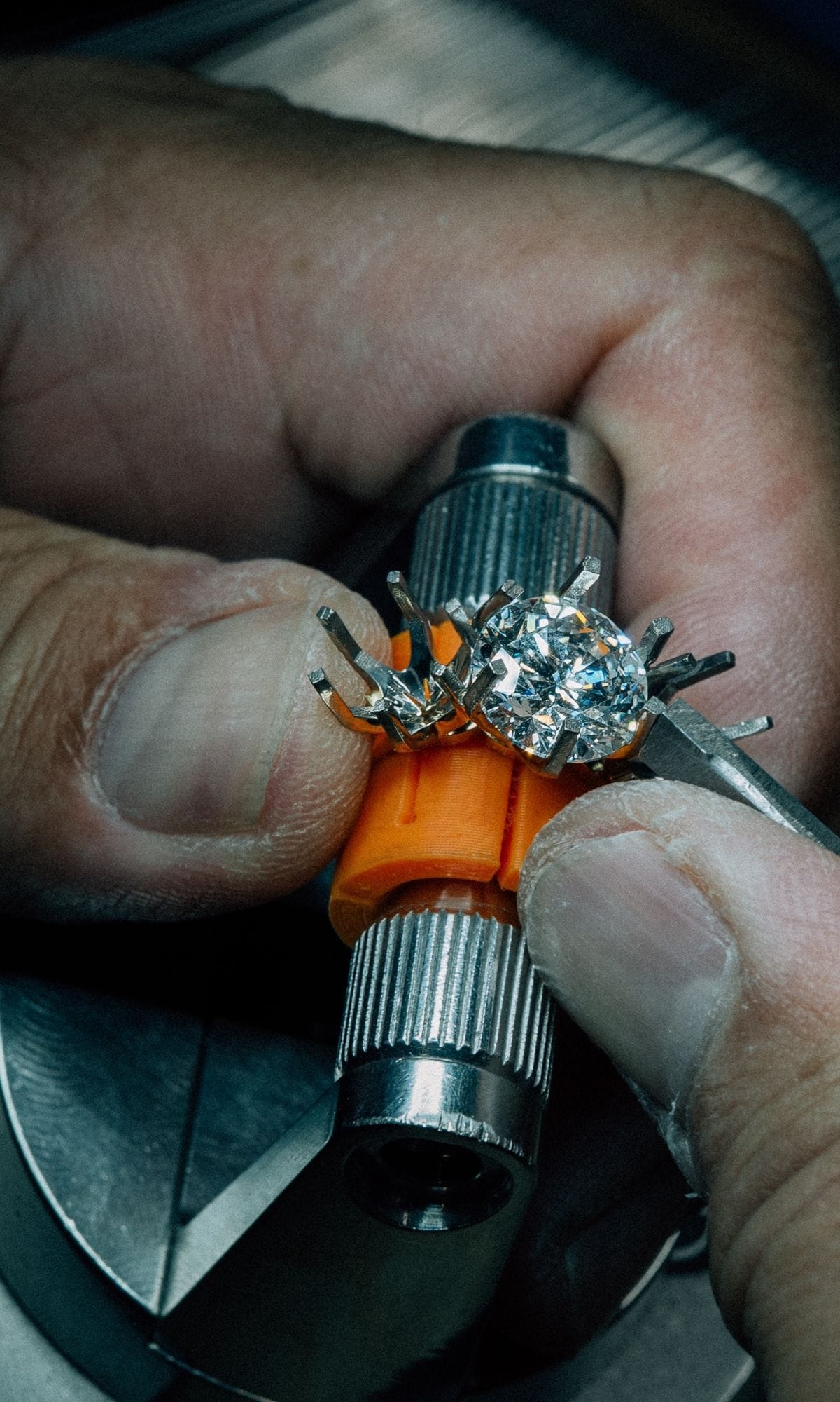 Hogans Family Jewellers Bespoke 18K YWG Diamond Trilogy Ring