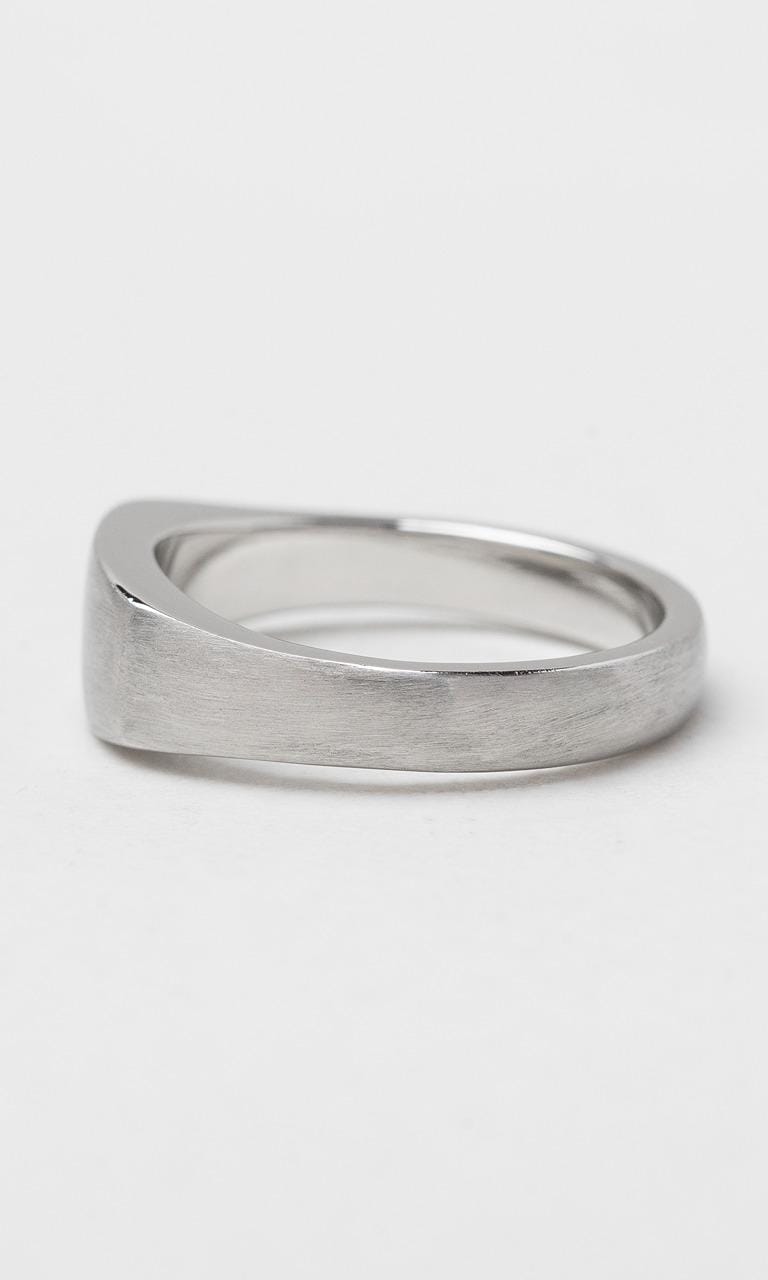 Hogans Family Jewellers Platinum Rectangular Shape Gents Signet Ring