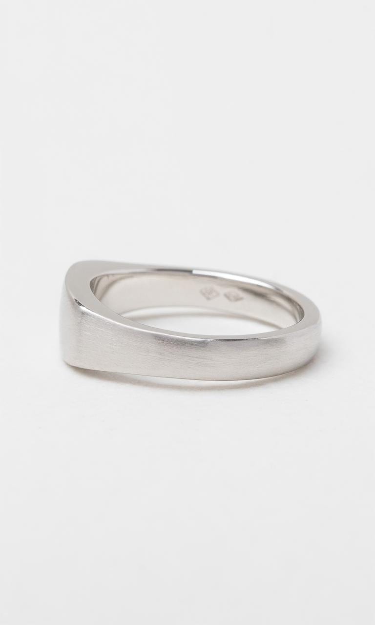 Hogans Family Jewellers Platinum Signet Style Gents Ring