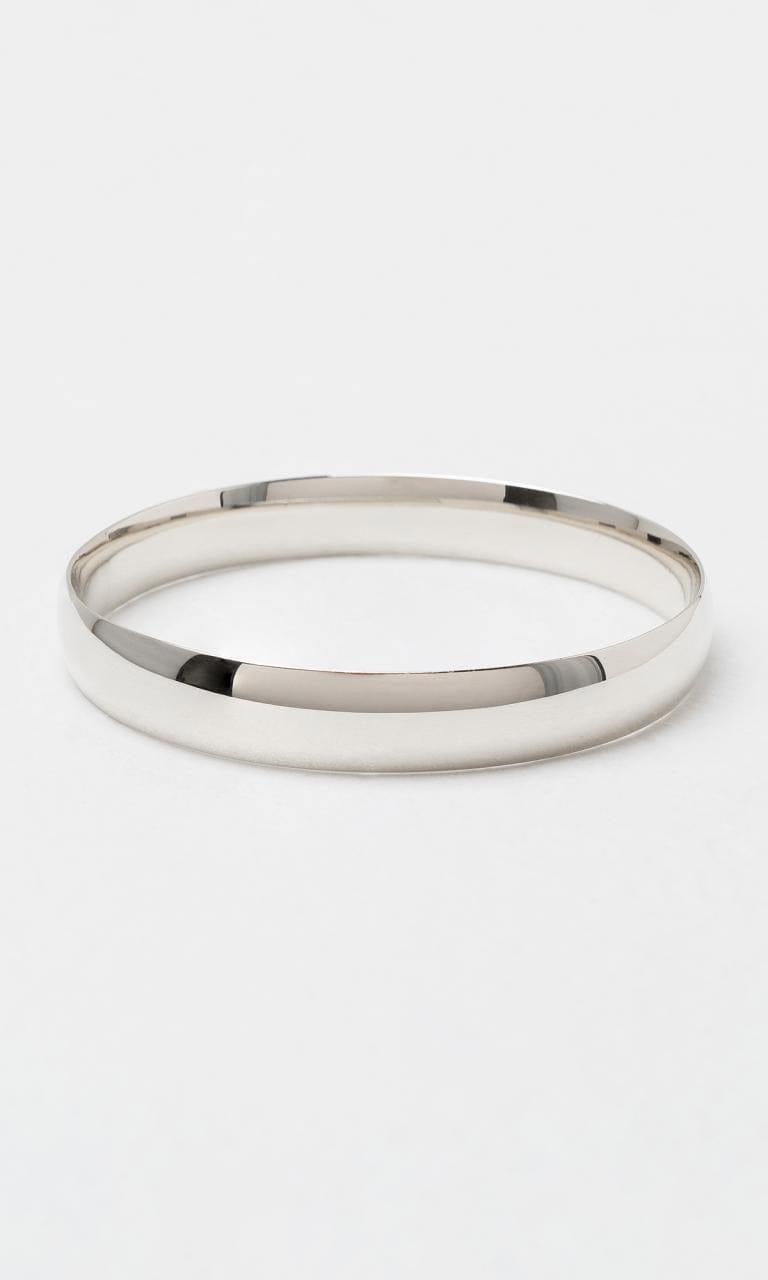 Hogans Family Jewellers Sterling Silver 10mm Plain Bangle