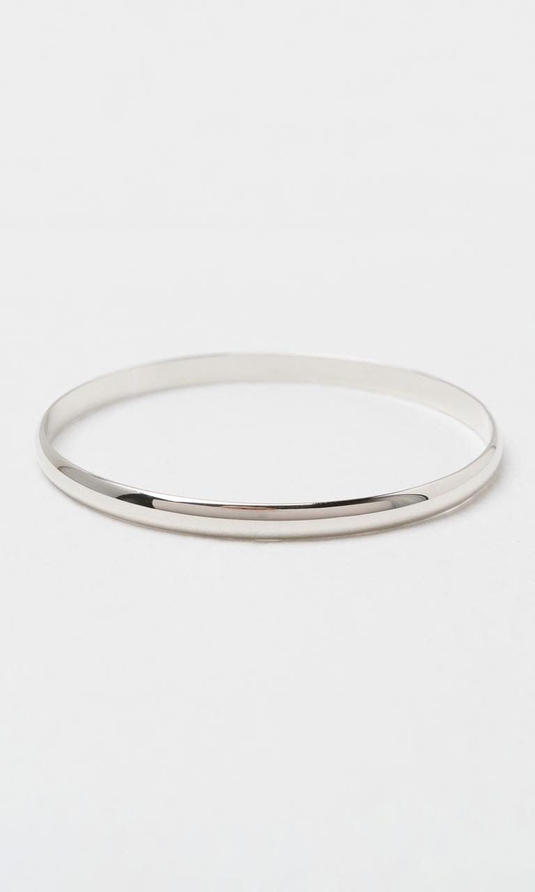 Hogans Family Jewellers Sterling Silver 5.5mm Plain Bangle