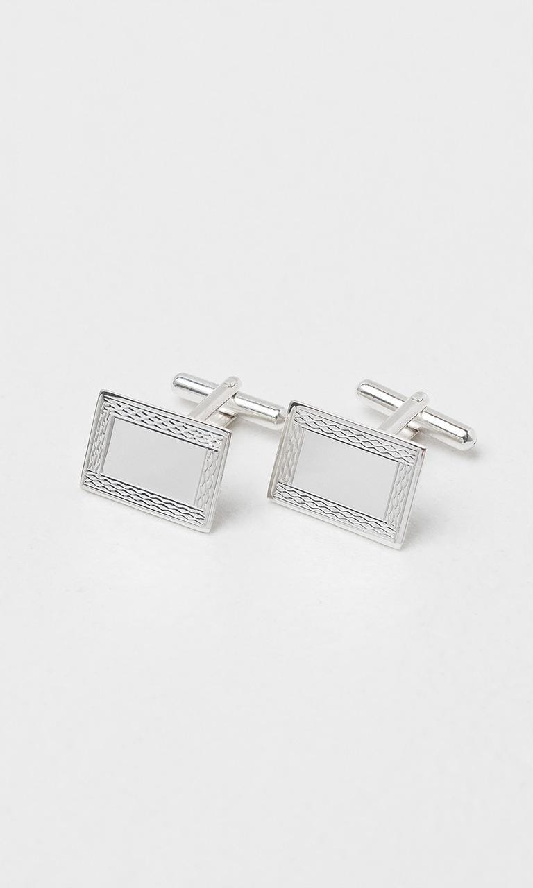 Hogans Family Jewellers Sterling Silver Decorative Cuff Links