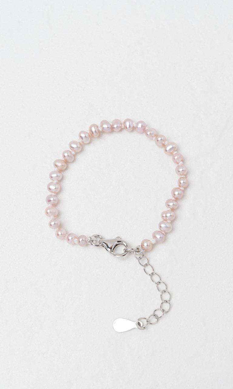 Hogans Family Jewellers Sterling Silver Freshwater Pearl Baby Bracelet