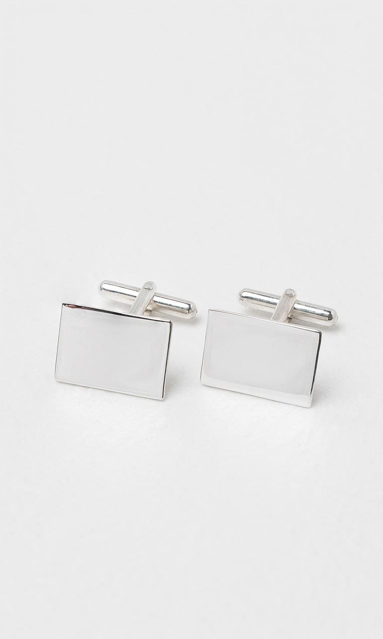 Hogans Family Jewellers Sterling Silver Rectangular Cufflinks