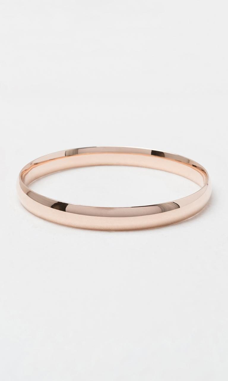 9K RG 8mm Plain Bangle